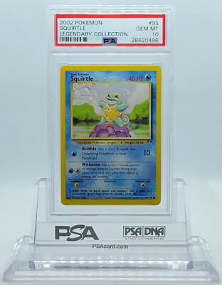 POKEMON LEGENDARY COLLECTION SQUIRTLE #95 CARD PSA 10 GEM MINT