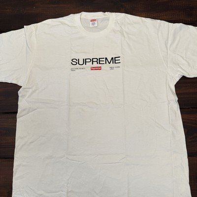 Supreme Est. 1994 Tee Shirt White Size XXL FW21 Authentic | eBay
