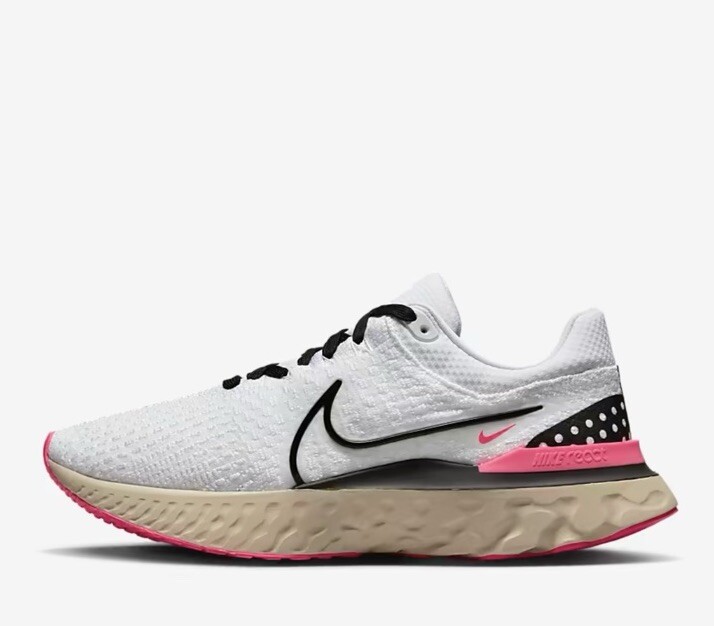 Men Nike React Infinity Run FK 3 Running Shoes White/Black DH5392