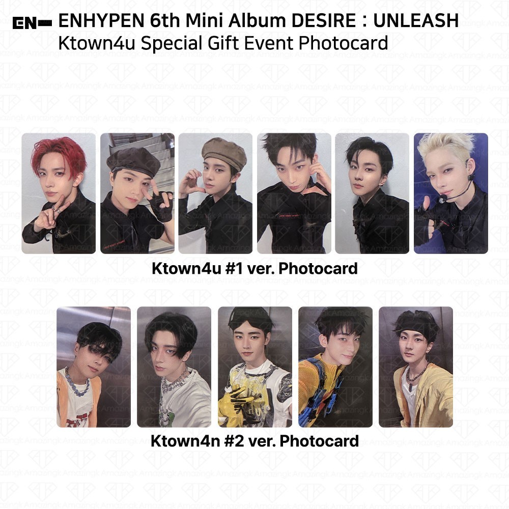 ENHYPEN 6th Mini Album Desire:Unleash Ktown4u Special Gift Event