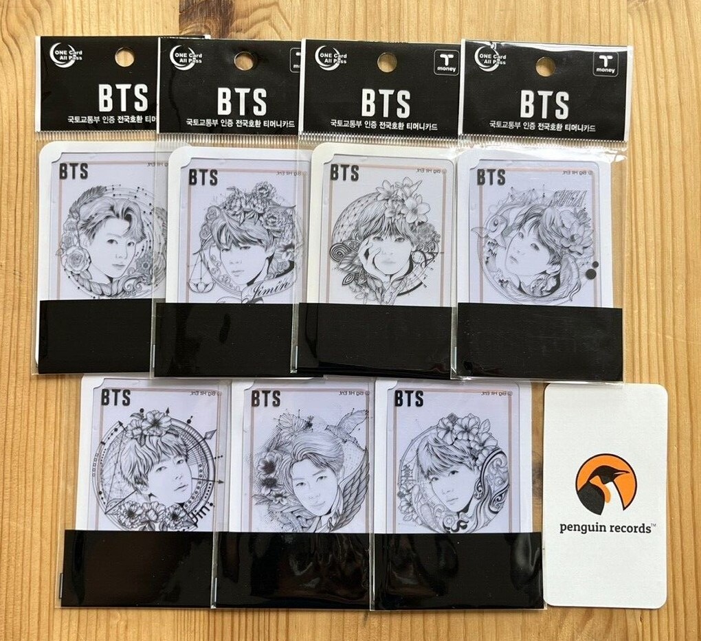 BTS - CU ILLUSTRATION TRANSPARENCY T-MONEY CARD JUNGKOOK V
