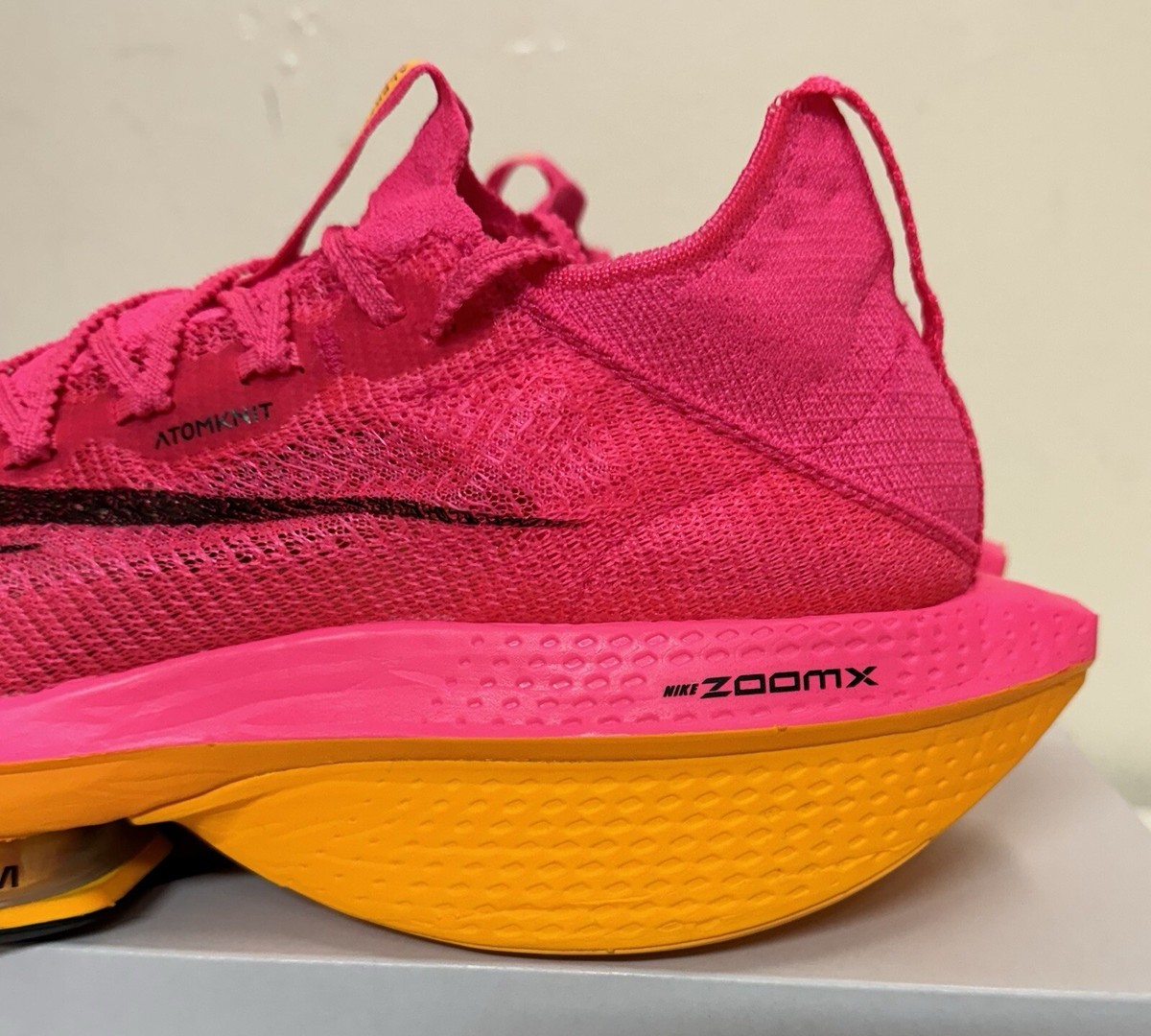 Nike Air Zoom AlphaFly Next% 2 Mens Sz 9 Hyper Pink Laser Orange