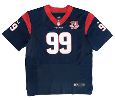 Mens Nike Houston Texans JJ Watt NFL 10 Year Anniversary Jersey