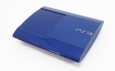 PS3 Azurite Blue CECH 4000B 250GB Console Box PlayStation 3 Super