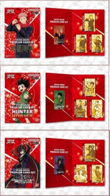 Union Arena Premium Card Set Jujutsu Kaisen Code Geass Hunter x