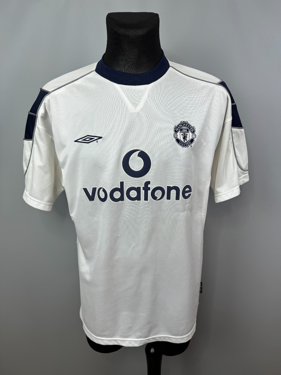 MANCHESTER UNITED 2000 2001 AWAY SHIRT FOOTBALL SOCCER MENS UMBRO