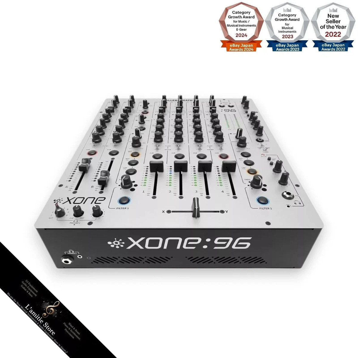 Allen & Heath Xone:96 4 Channel DJ Equipment Mixer Analog XONE96