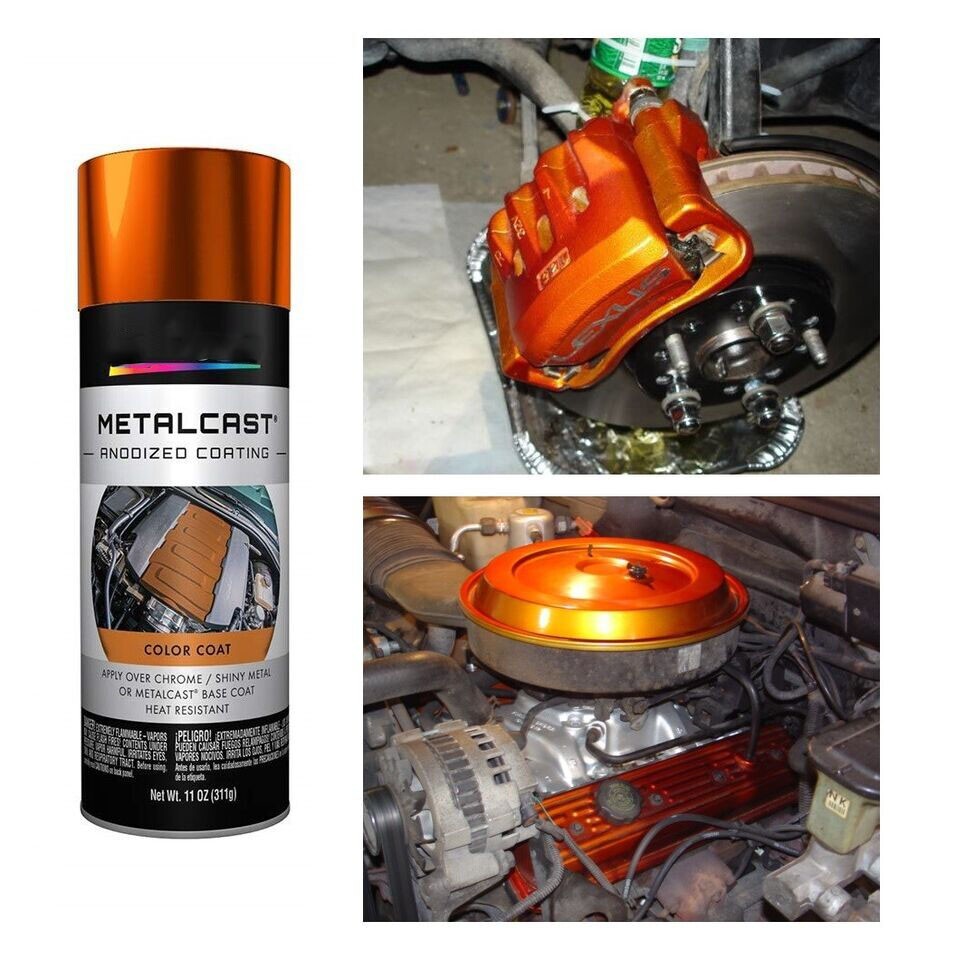 Orange Anodized Paint Chrome Engine High Temp Coating Caliper