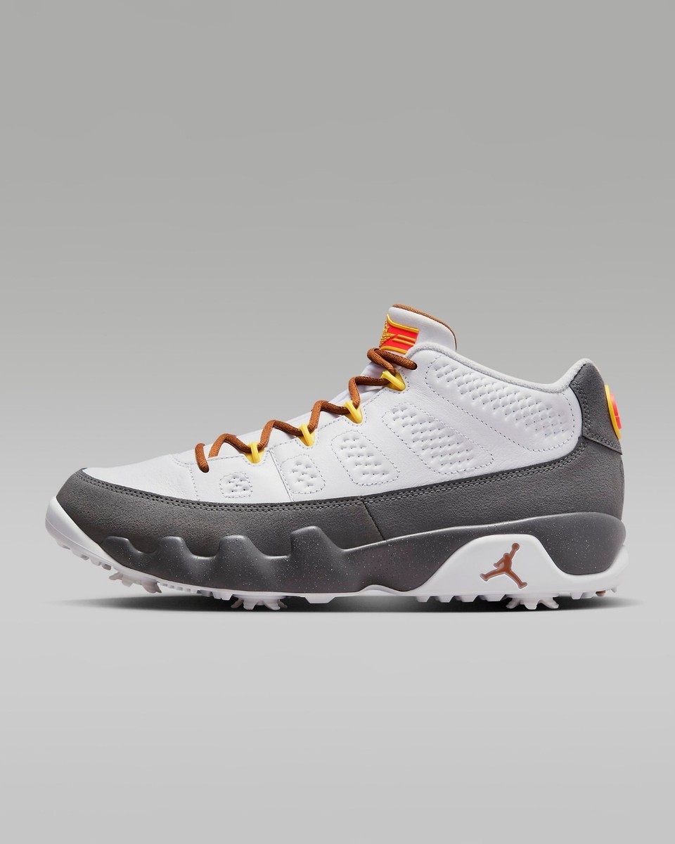 Nike Air Jordan 9 G NRG Golf Shoes 'US Open' White Cool Grey Men's