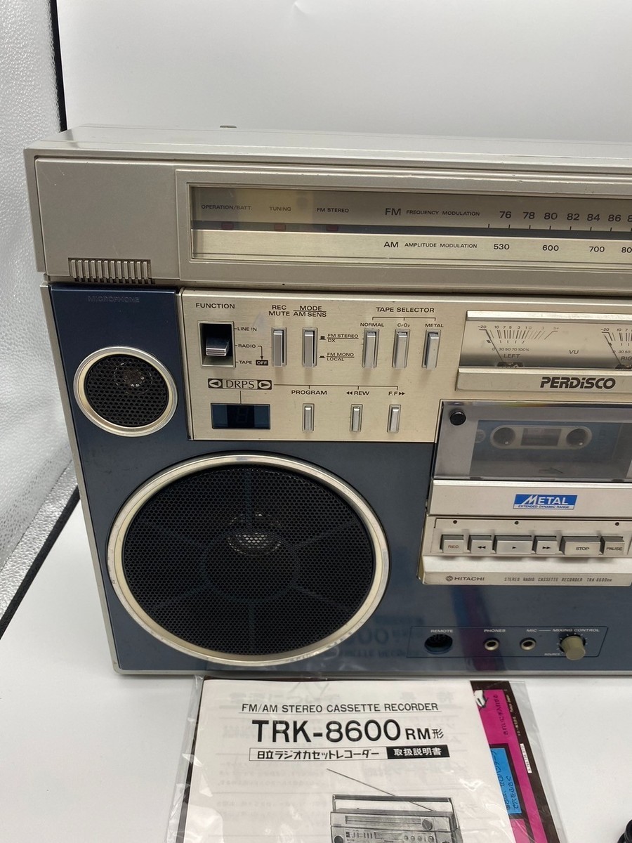 HITACHI TRK 8600RM PERDiSCO Cassette Recorder Boom Box vintage JP
