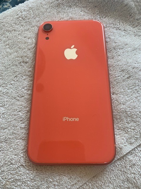Apple iPhone XR back rear housing glass chasis Coral / Orange ( B