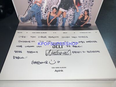 Apink 10th Mini Album Self Autographed Signed CD Photocards Great