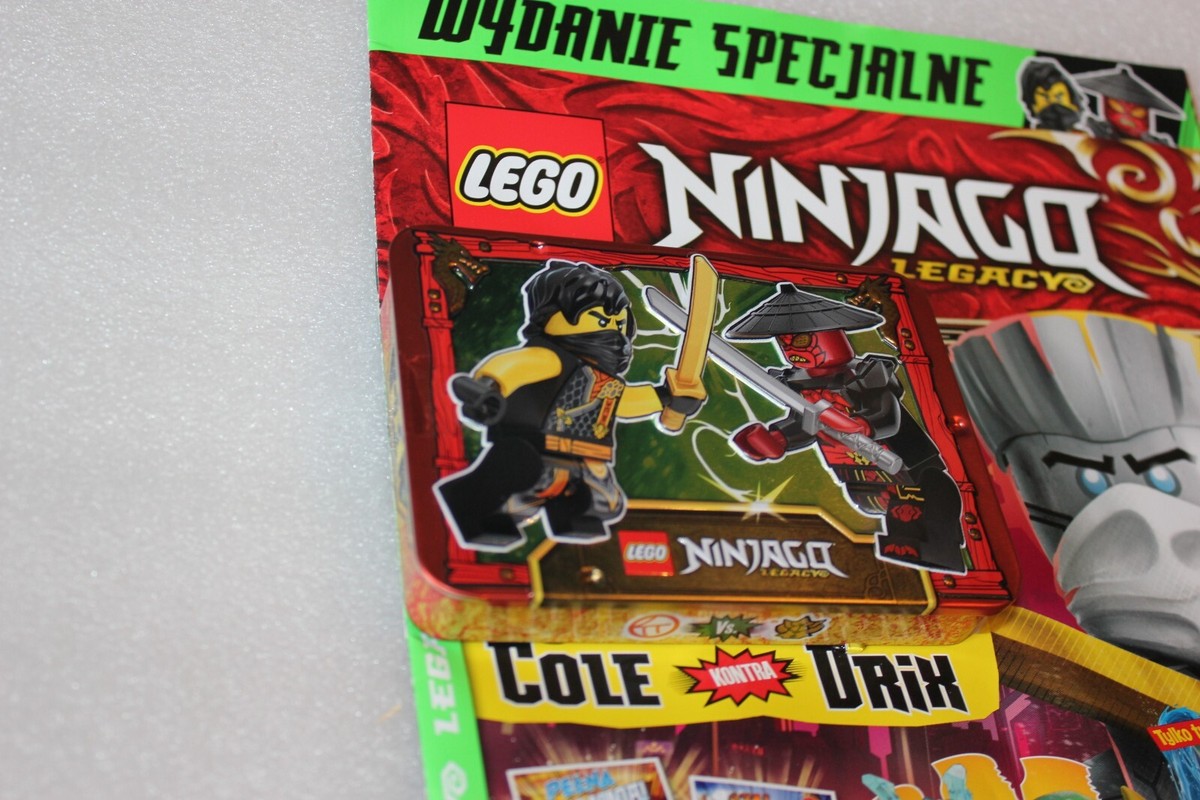 NINJAGO 4/2025 LEGACY Lego Magazine COMICS + METALBOX - Cole vs