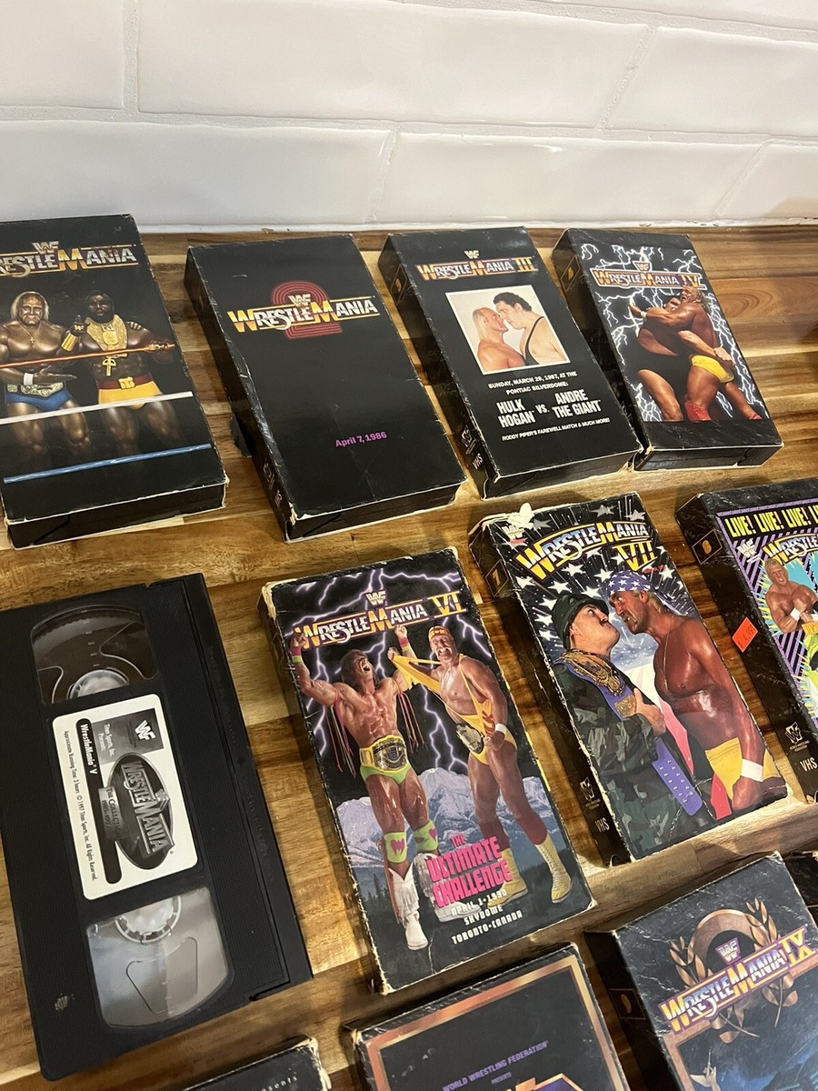 WWF Wrestlemania The Collection Years 1985-1997 Box Set 13 VHS