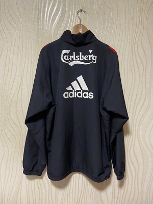 LIVERPOOL 2007 2008 TRAINING 1/4 ZIP FOOTBALL SOCCER JACKET ADIDAS