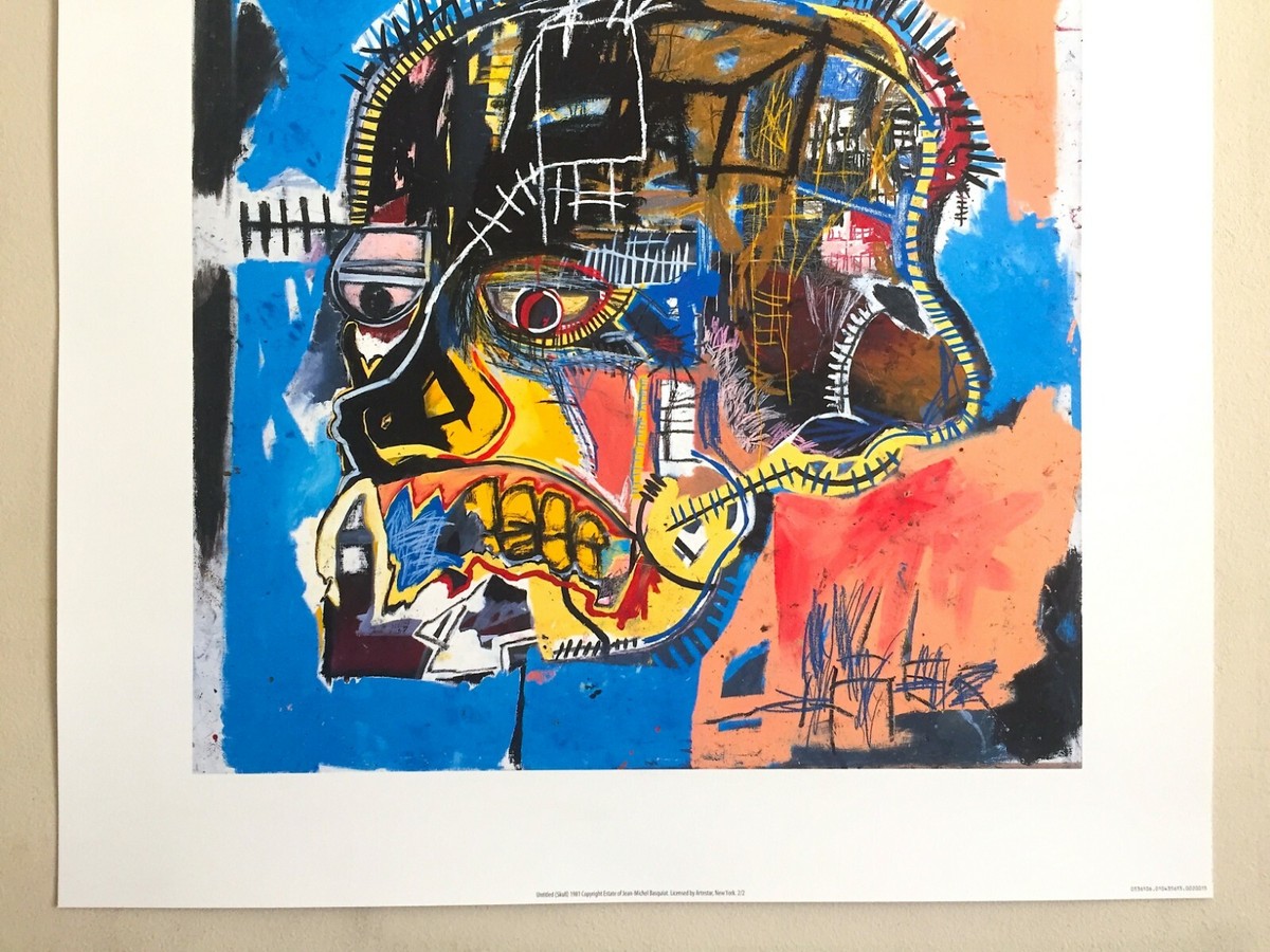 JEAN MICHEL BASQUIAT ICONIC FINE ART LITHOGRAPH POP ART PRINT