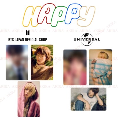 PSL BTS JIN SOLO ALBUM 'Happy' JPFC UMS LUCKY DRAW PHOTO CARD SET