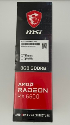 MSI AMD Radeon RX 6600 MECH 2X 8GB GDDR6 Graphics Card for sale