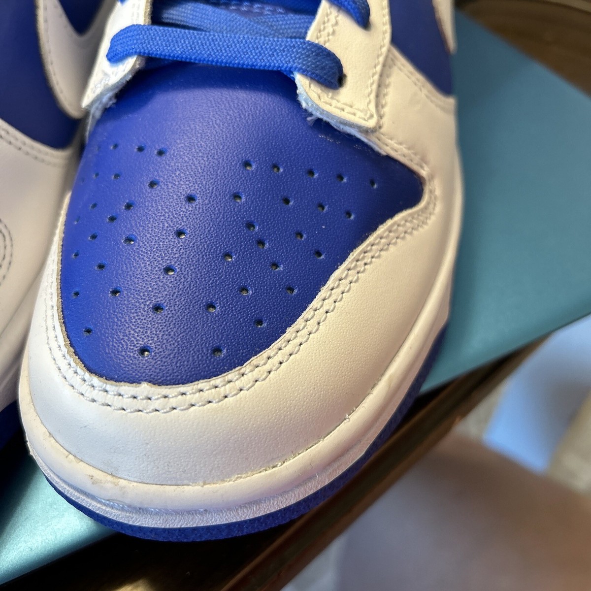 DD1391-401 Dunk Low Retro Racer Blue White Reverse Kentucky Royal