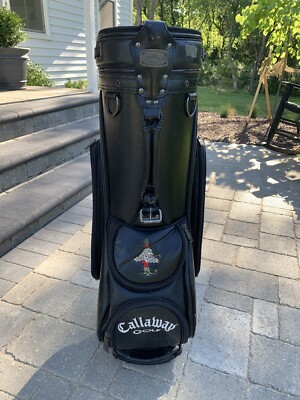 Vintage Callaway Big Bertha Black Staff Bag-Embroidered Bertha