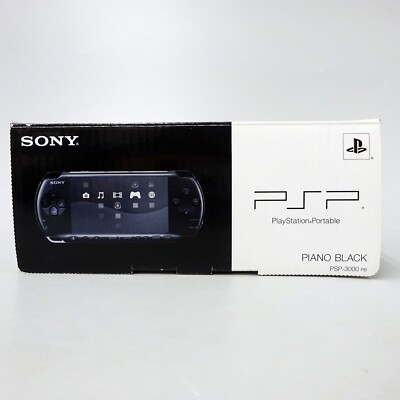 Sony PSP-3000 Playstation Portable Console Japan - Piano Black for