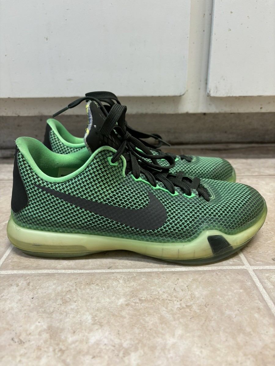 RARE Sz 6Y - Nike Kobe X 10 Poison Vino Green Black Basketball