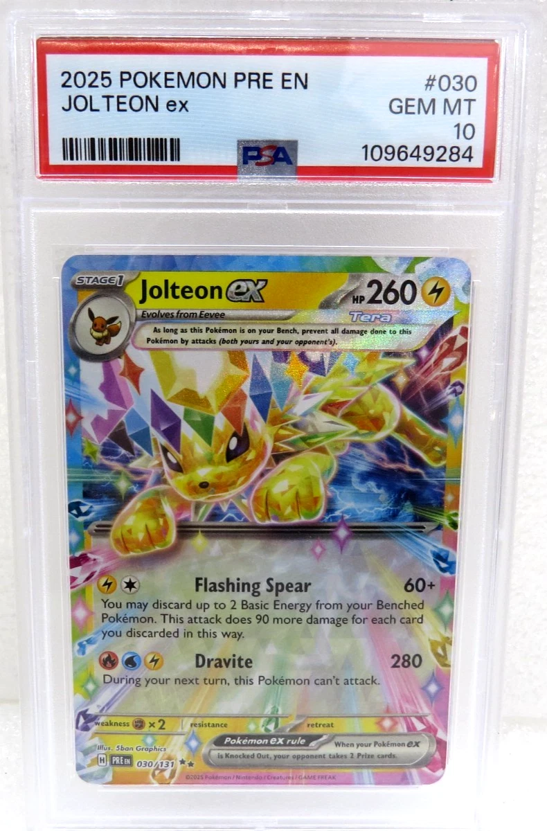 Jolteon Pokémon TCG Professional Sports Authenticator (PSA) Grade