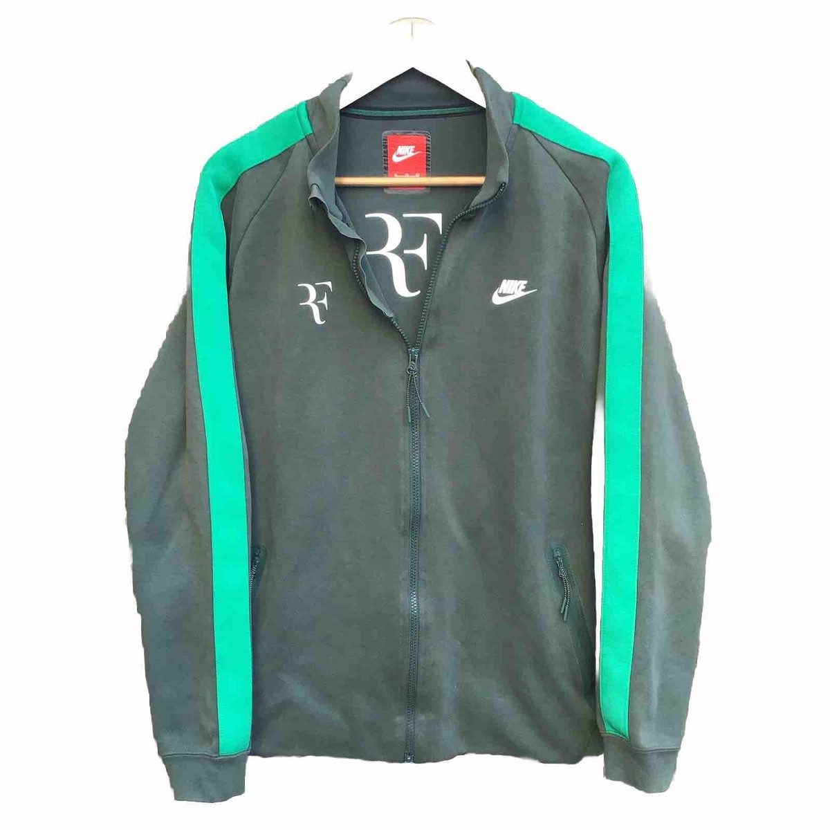 Nike tech fleece RF Roger Federer green tennis full zip Jacket