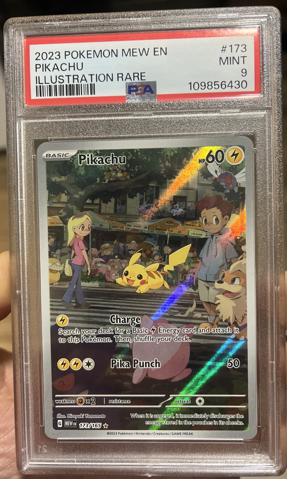 Pikachu 2023 Scarlet & Violet: 151 #173/165 Illustration Rare