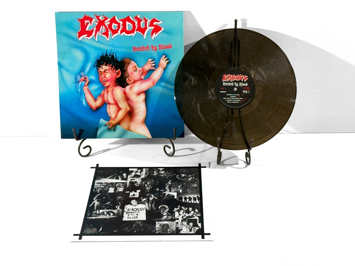 EXODUS Bonded By Blood LP 40th Anniversary Edition Onyx Vinyl +