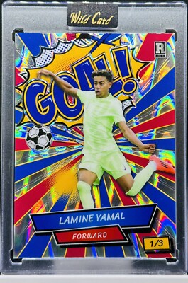 1/3 LAMINE YAMAL GOAL! Silver Raywave 2024 Wild Card Comix