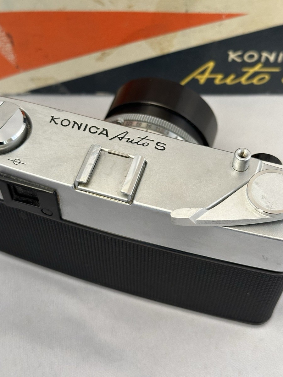 Konica Auto S vintage 35mm film rangefinder camera With Original