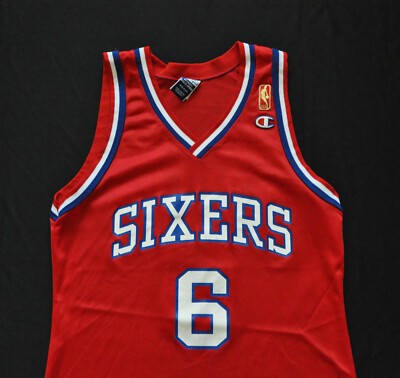 Julius Erving 76ers Sixers Champion Jersey 50th Gold NBA Dr J Men