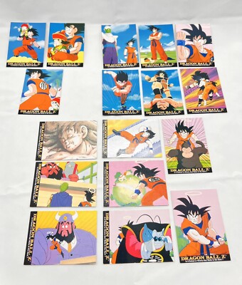 17 Dragon Ball Z Cards - Vintage 1996 - Funimation - Goku Lot