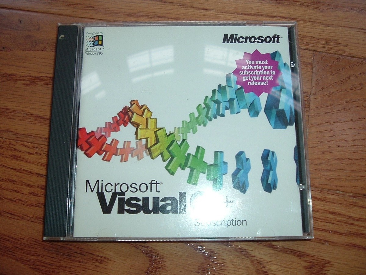 Microsoft Visual C++ 4.0 Subscription - original CD with CD KEY