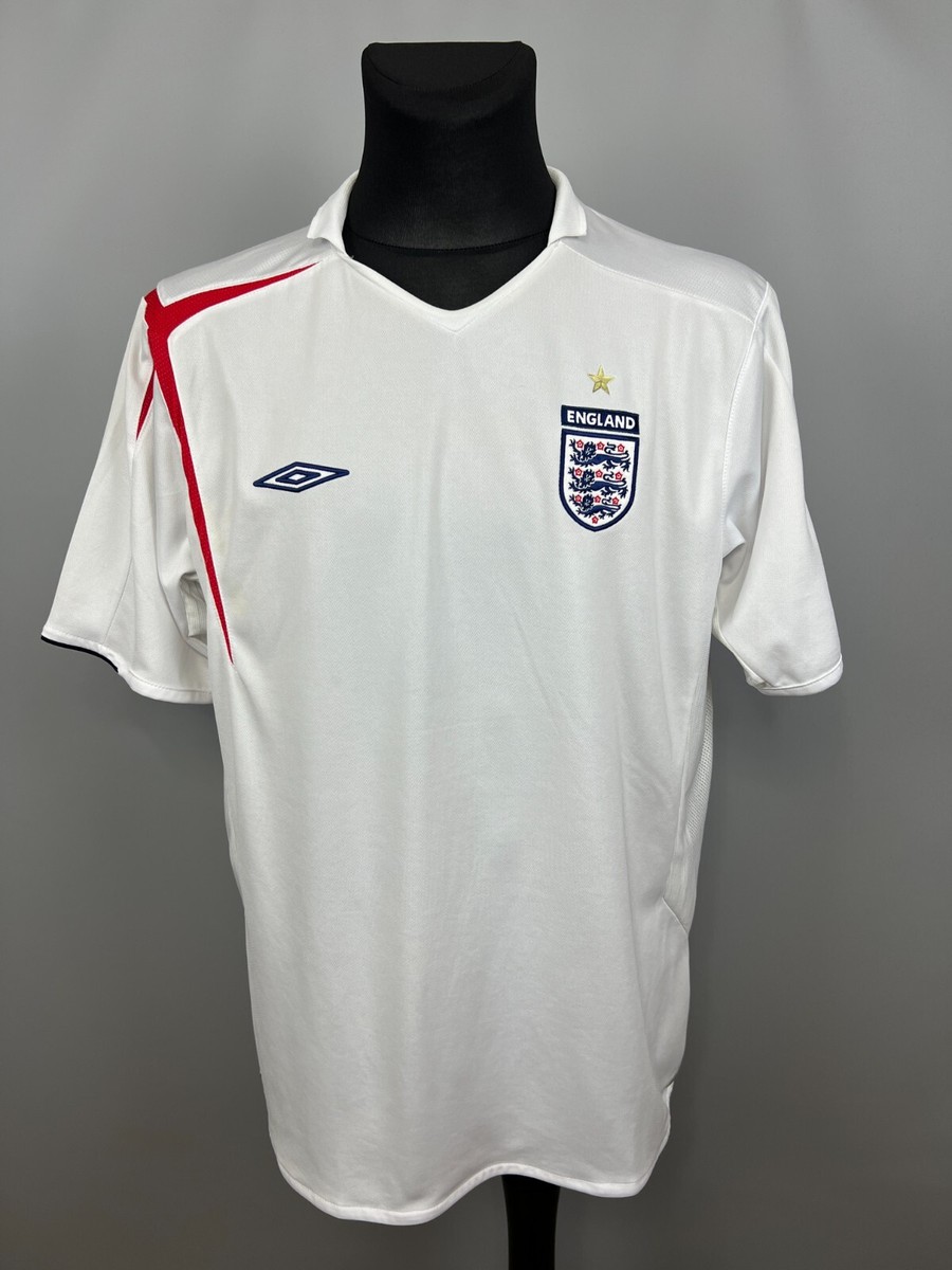 ENGLAND 2005 2007 HOME SHIRT FOOTBALL SOCCER JERSEY UMBRO MENS