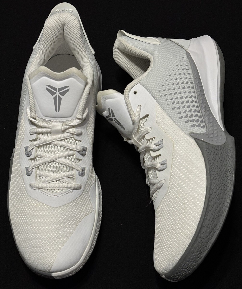 Men's Nike Kobe Bryant Mamba Fury White Wolf Grey Platinum Sample
