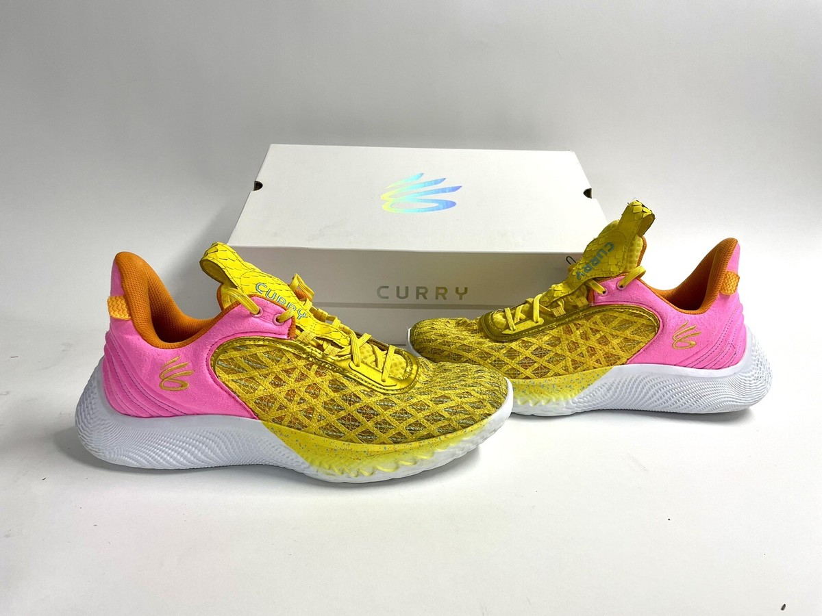 Size 11 Under Armour UA Curry Flow 9 Sesame Street Big Bird Shoes