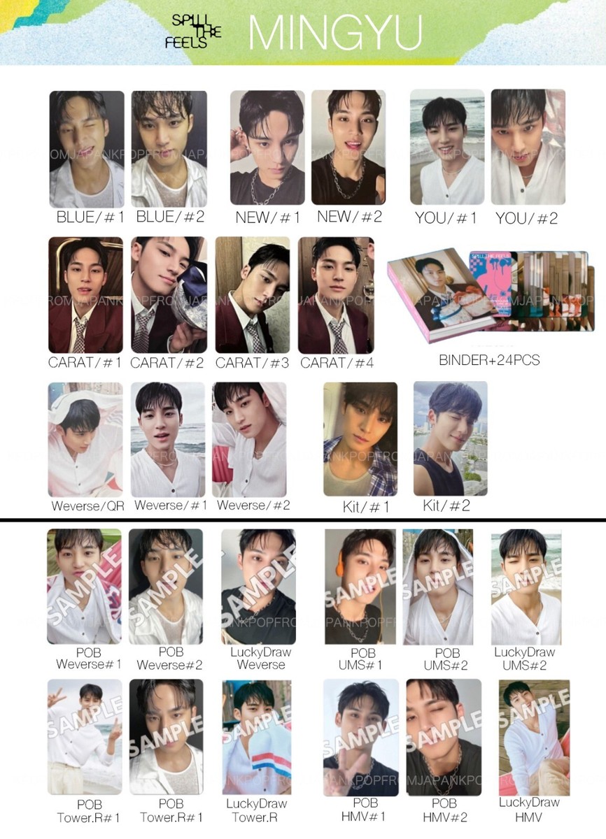 MINGYU SEVENTEEN SPILL THE FEELS ALBUM JAPAN POB PHOTOCARD WEVERSE