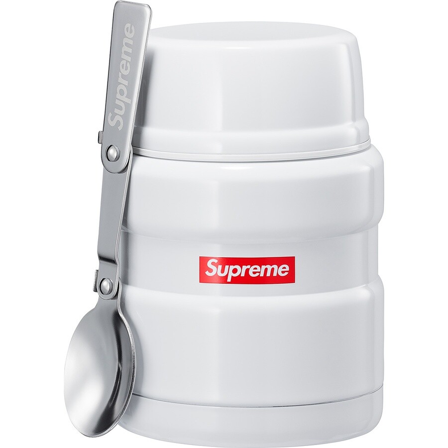 Supreme Thermos Stainless King Food Jar+Spoon White OneSize F/W 18