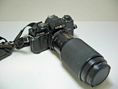Minolta X-700 Camera 35mm Tele-Photo Lens f/1.4 & Minolta 70-210mm