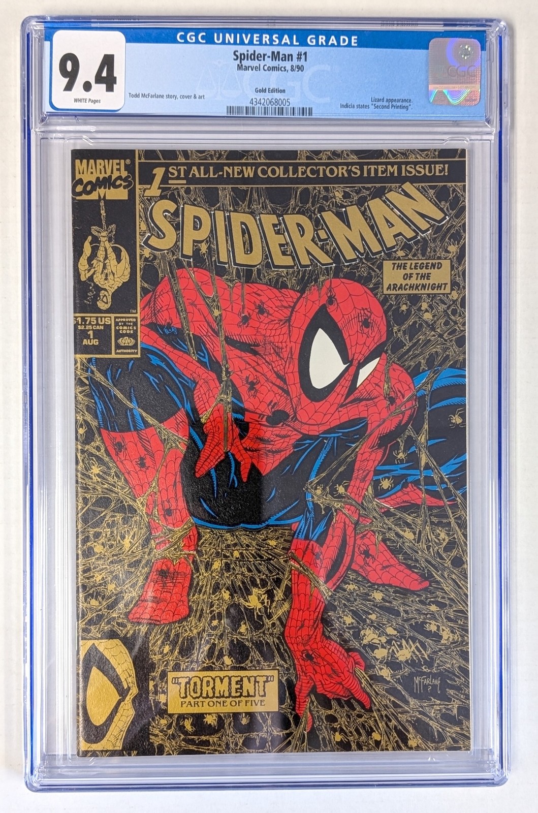 Spider-Man #1 (2nd Printing UPC Gold Edition) Value - GoCollect