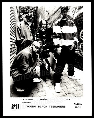 YOUNG BLACK TEENAGERS Promotional Publicity Press Photo Hip Hop