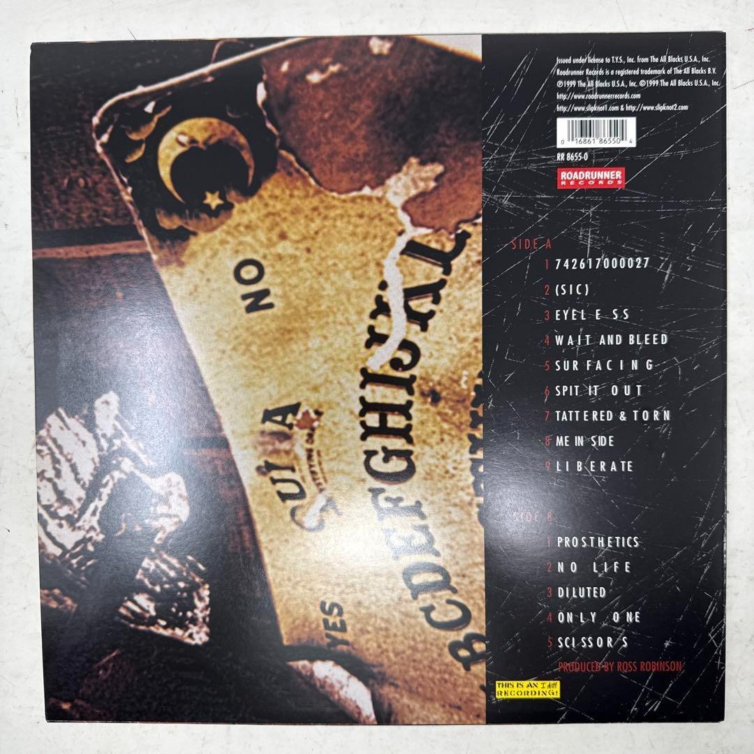 Slipknot / ST 1st Album 1999 EU Original LP Vinyl Roadrunner