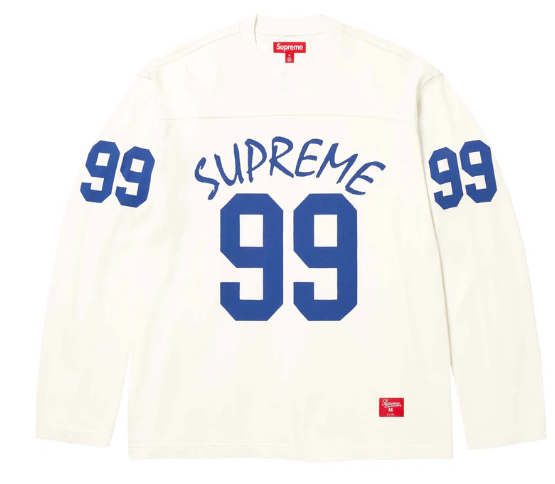 Supreme 99 L/S Football Top Stone 2XL FTP Logo SS24 Ships Fast | eBay