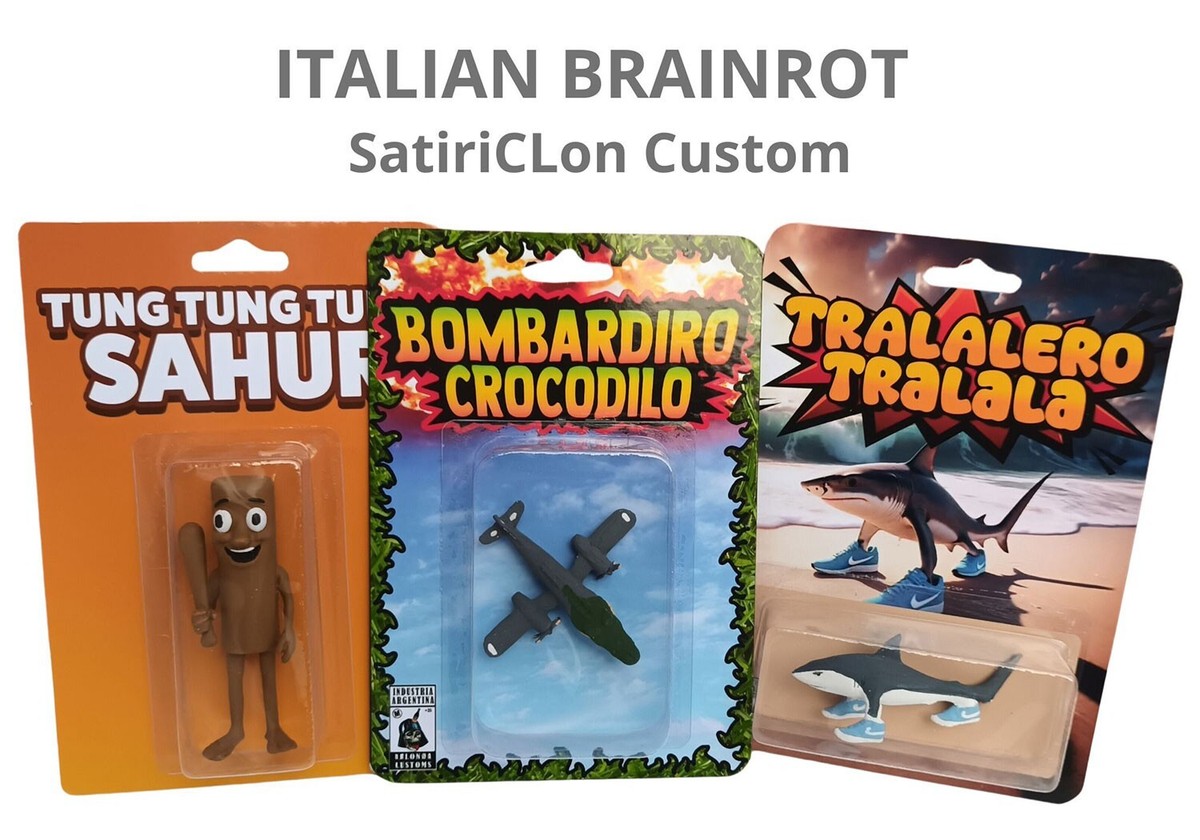 BRAINROT Customs Set x3~ Crocodile + TRALALA TRALALERO + TUNG
