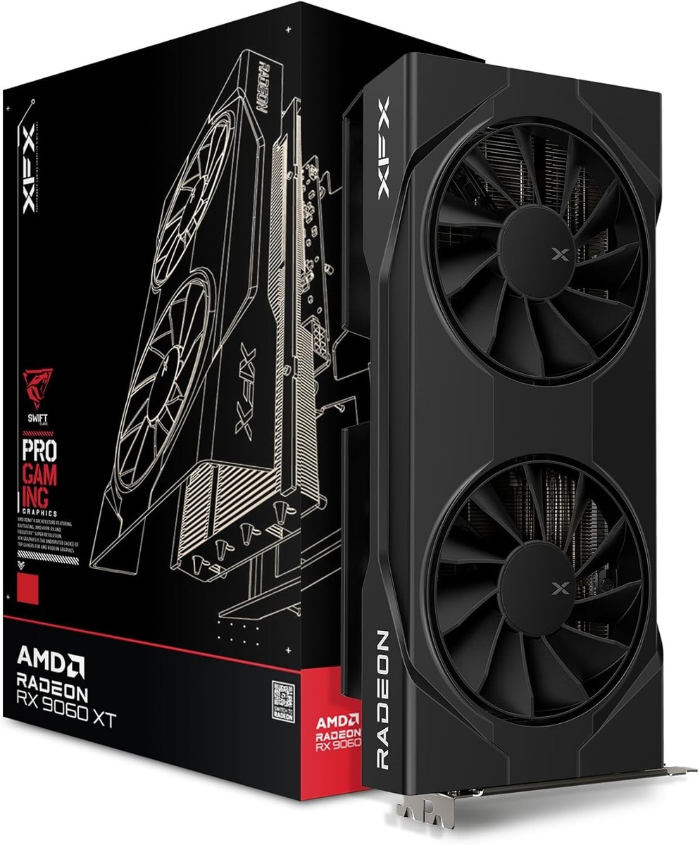 XFX Swift AMD Radeon RX 9060 XT OC Gaming Edition with 8GB GDDR6