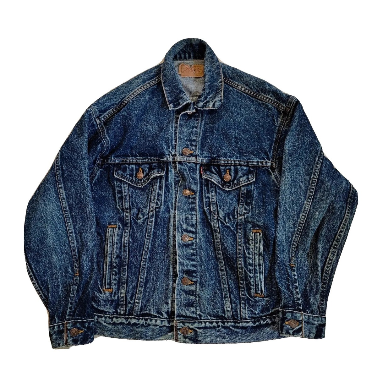 VTG Levi's Blue Denim Trucker Jean Jacket Size S 70507-0227 Made