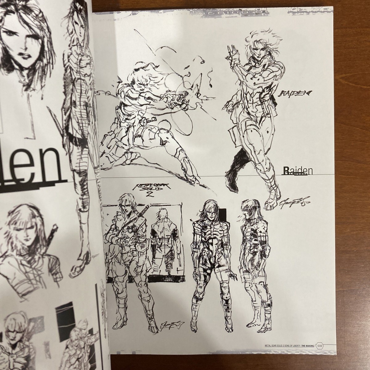 METAL GEAR SOLID 2 SONS OF LIBERTY THE MAKING Art Book