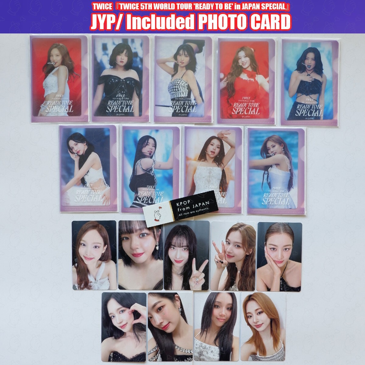 TWICE 5TH WORLD TOUR 'READY TO BE' in JAPAN SPECIAL POB JYP ONCE